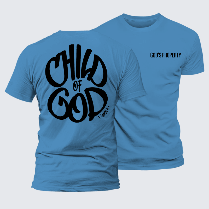 Child Of God Jesus God Christian Premium Mercerized Cotton Tee