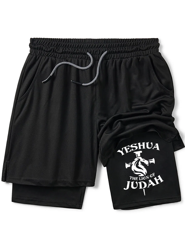 Yeshua as the Lion of Judah Christian Performance Shorts