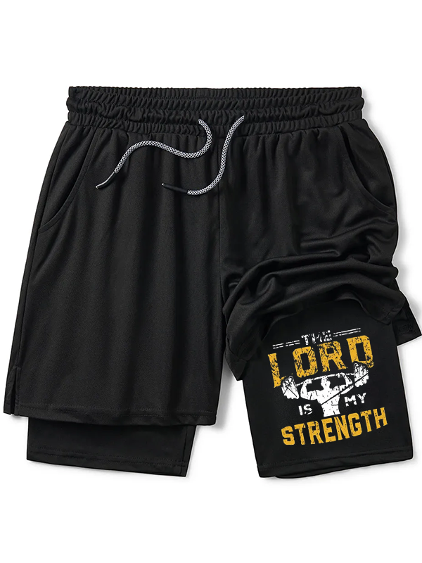 The Lord Is My Strength Christian Performance Shorts