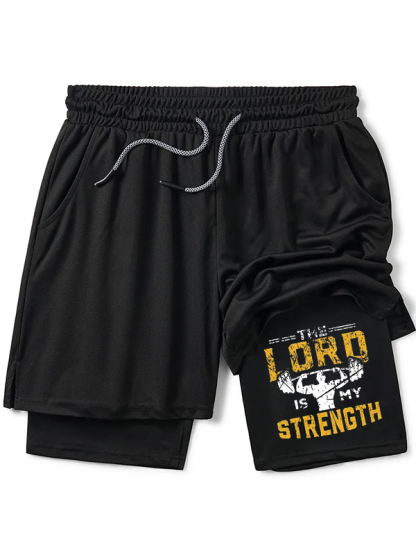 The Lord Is My Strength Christian Performance Shorts
