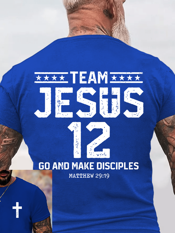 Team Jesus 12 Christian Cotton T-Shirt