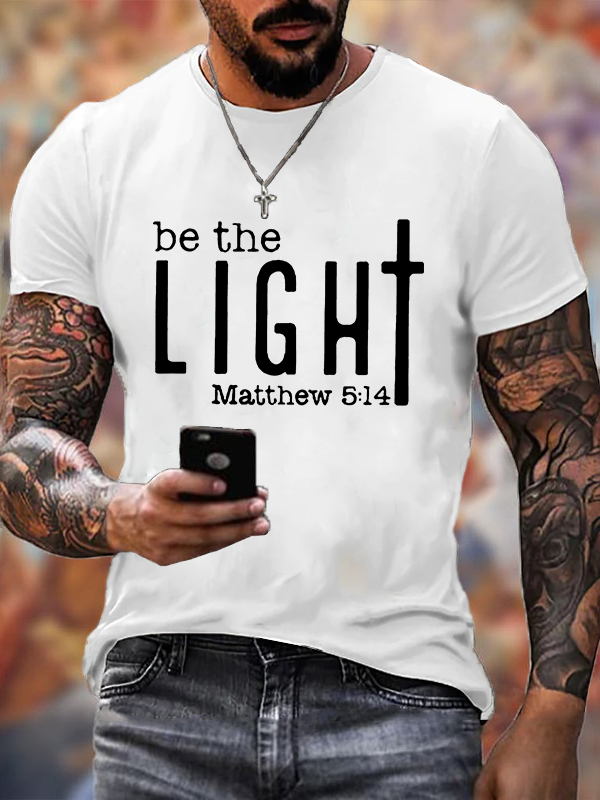 Be The Light Christian Cotton T-Shirt