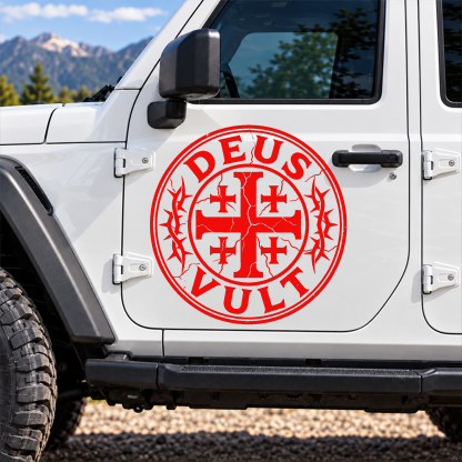 Car & Truck Vinyl Decals - Deus Vult   