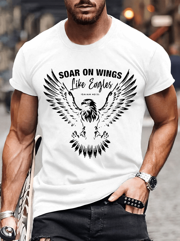 Soar On Wings Christian Cotton T-Shirt