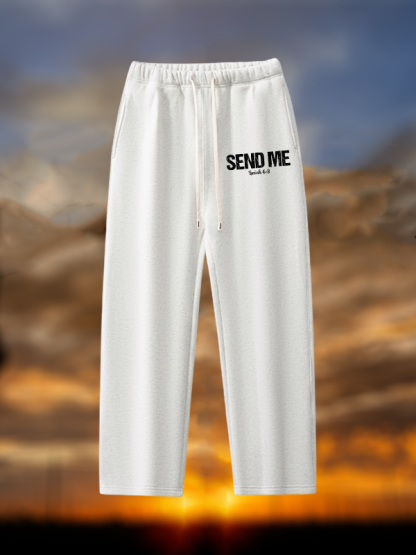 Isaiah 6:8 - SEND ME Christian Plush Fleece-Lined Sweatpant