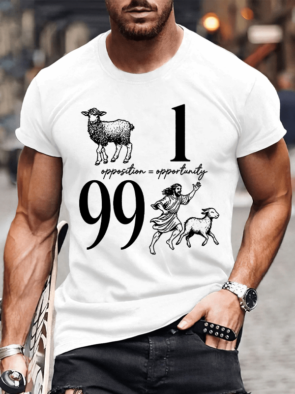 Opposition And Opportunity Christian Cotton T-Shirt