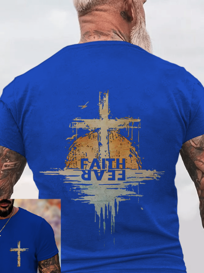 Faith over Fear Christian Cotton T-Shirt