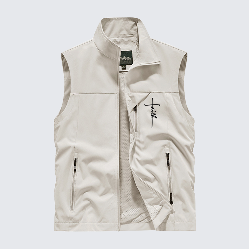 Faith Jesus God Christian Outdoor Quick-dry Vest