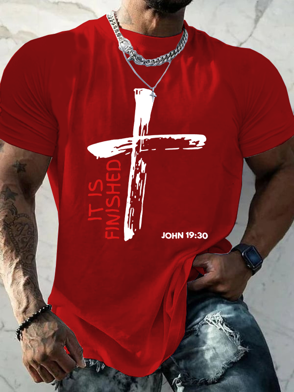 It Is Finished Christian Cotton T-Shirt