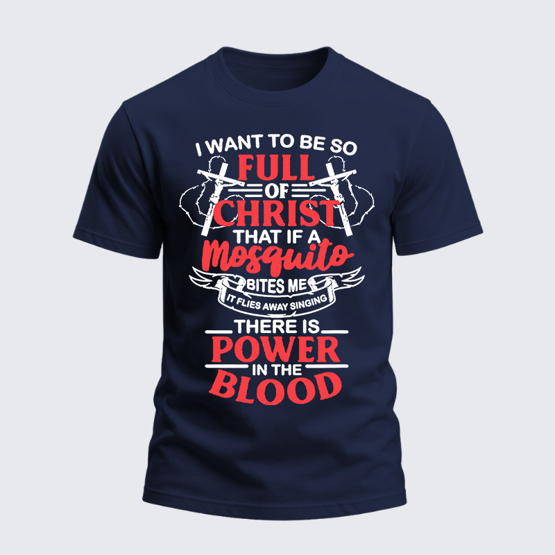 Heavyweight Cotton Tee - Power In The Blood
