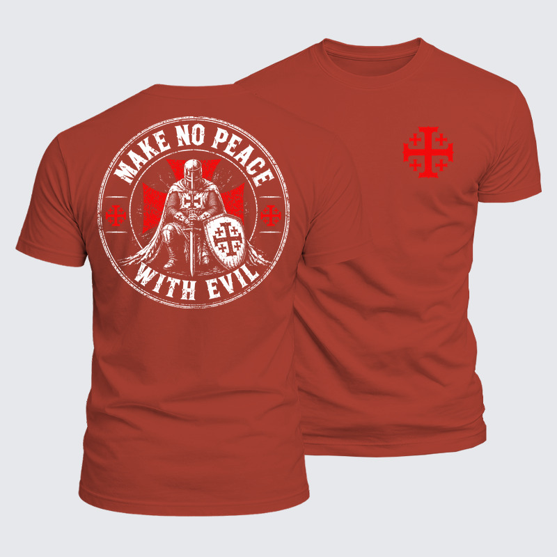 [Copy]Luxe Mercerized Cotton Tee - Make No Peace With Evil 