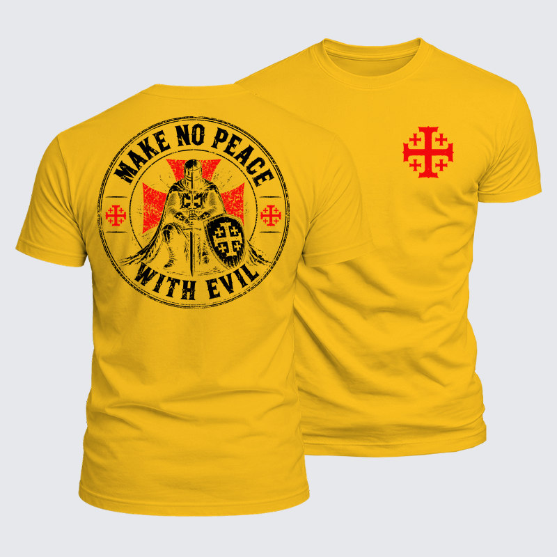 [Copy]Luxe Mercerized Cotton Tee - Make No Peace With Evil 