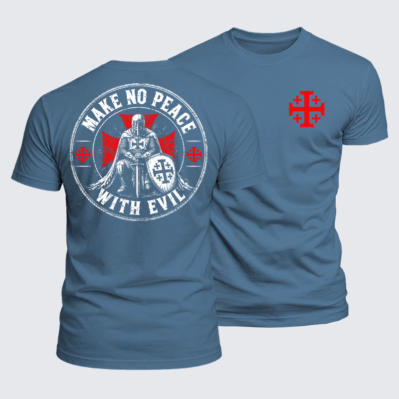 [Copy]Luxe Mercerized Cotton Tee - Make No Peace With Evil 