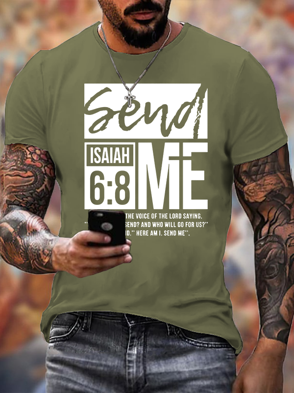 Send Me Jesus God Christian Cotton T-Shirt