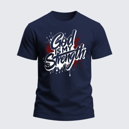 Heavyweight Cotton Tee - God Is My Strength