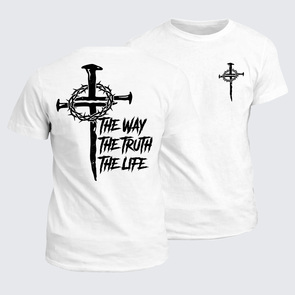 Jesus The Way The Truth The Life Jesus God Christian Cotton T-Shirt