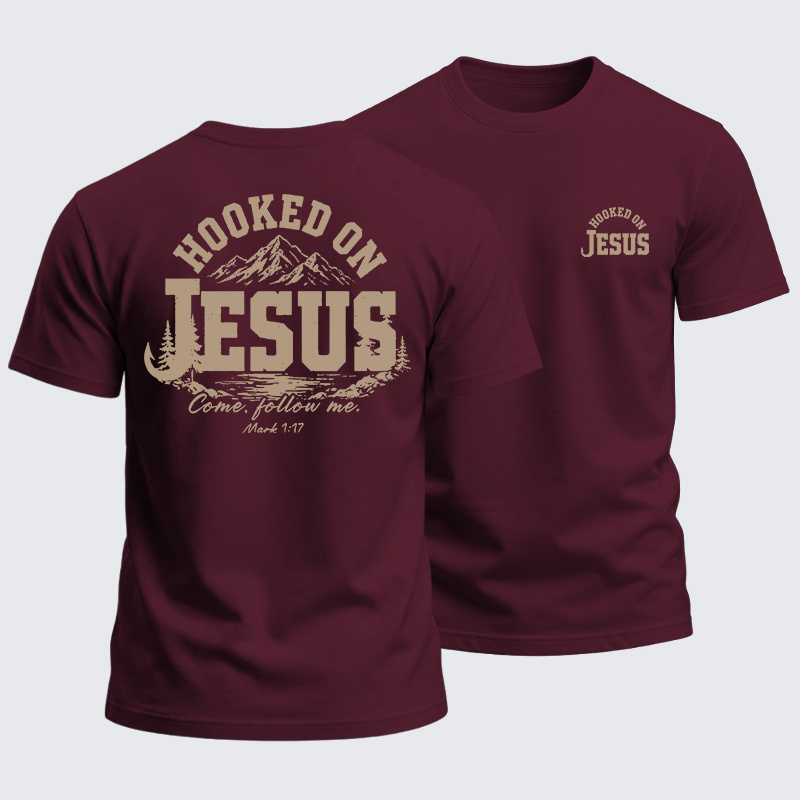 Man Of God Husband Dad Jesus God Christian Cotton T-Shirt