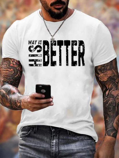 His Way Is Better Jesus God Christian Cotton T-Shirt