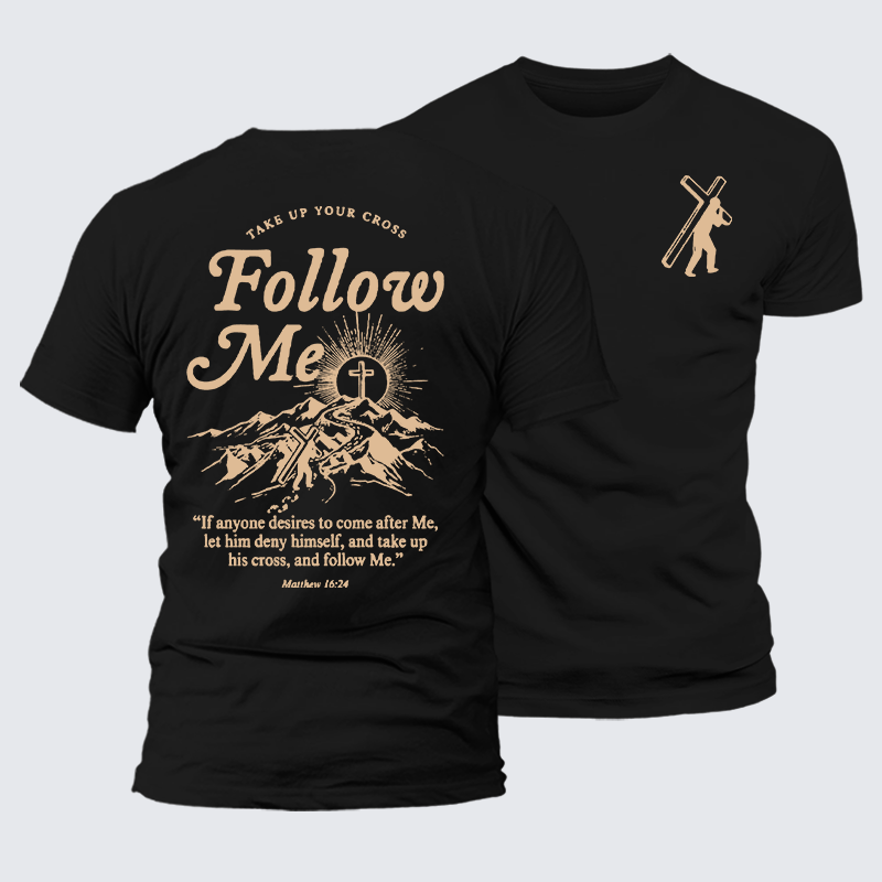 Man Of God Husband Dad Jesus God Christian Cotton T-Shirt