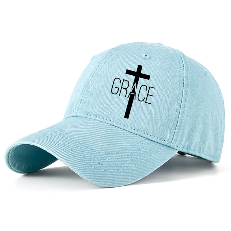 Heritage Washed Cap - Grace Cross