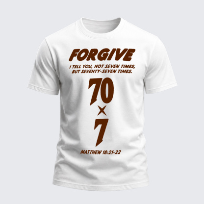 Heavyweight Cotton Tee - Forgive 70x7