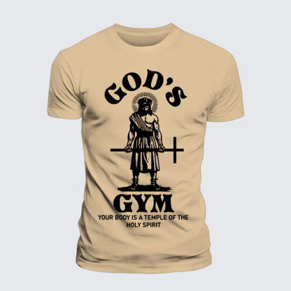 Your Body Is A Temple Of The Holy Spirit Jesus God Christian Premium Mercerized Cotton Tee