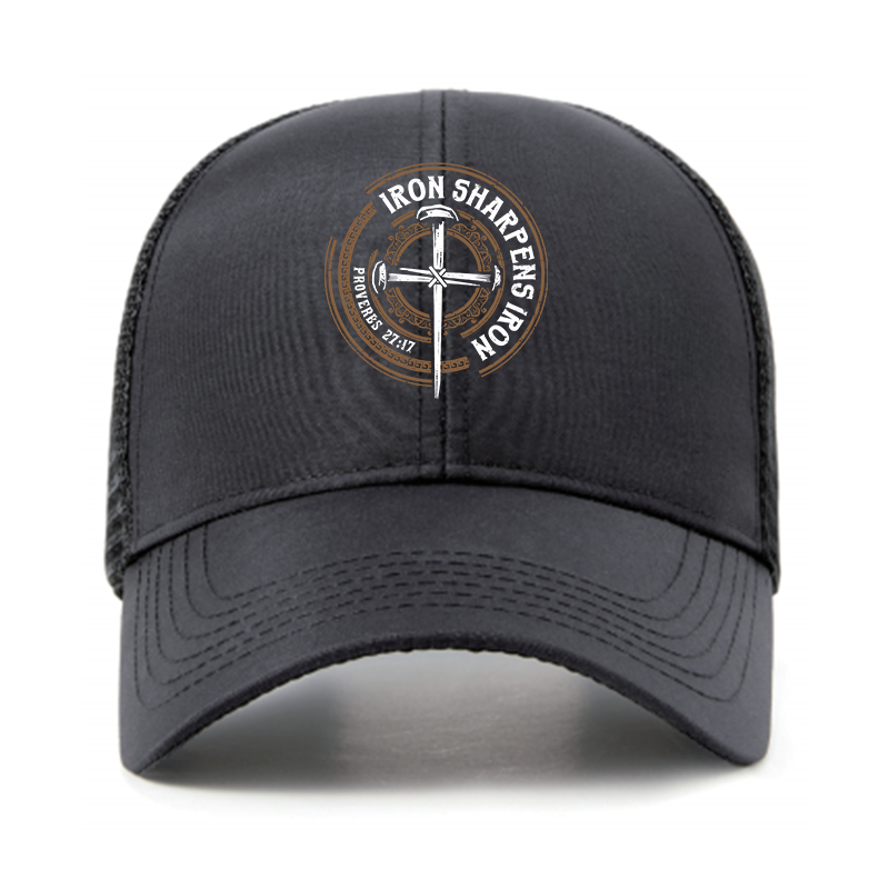 Iron Sharpens Iron - Proverbs 27:17 Jesus God Christian Hats