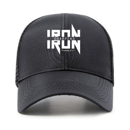IRON SHARPENS IRON Proverbs 27:17 Jesus God Christian Hats