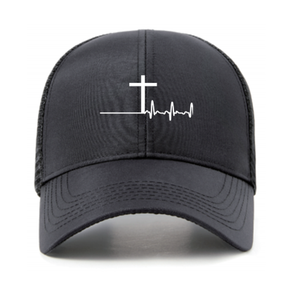 ECG Cross Jesus God Christian Hats