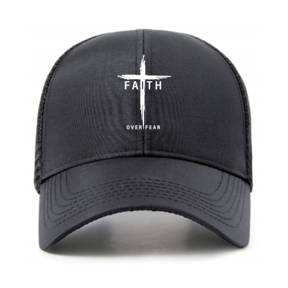 Faith Over Fear Cross Jesus God Christian Hats