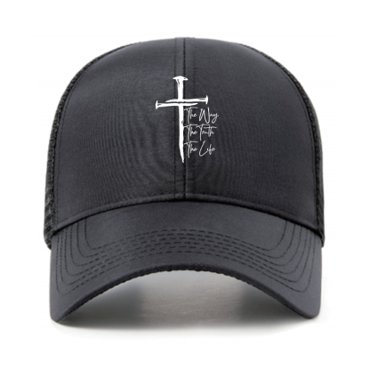 The Way The Truth The Life Jesus God Christian Hats