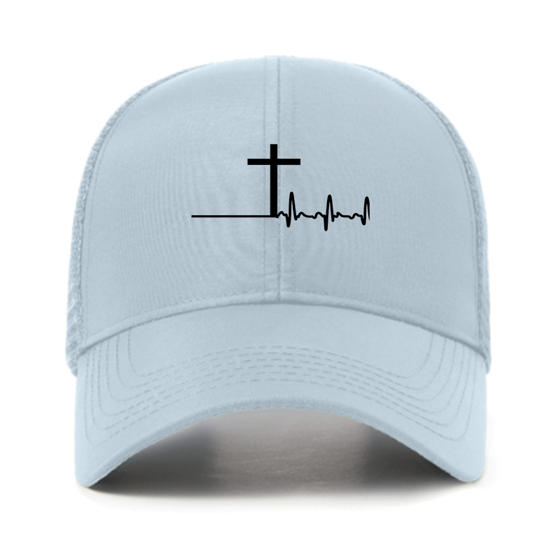 ECG Cross Jesus God Christian Hats