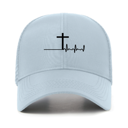ECG Cross Jesus God Christian Hats
