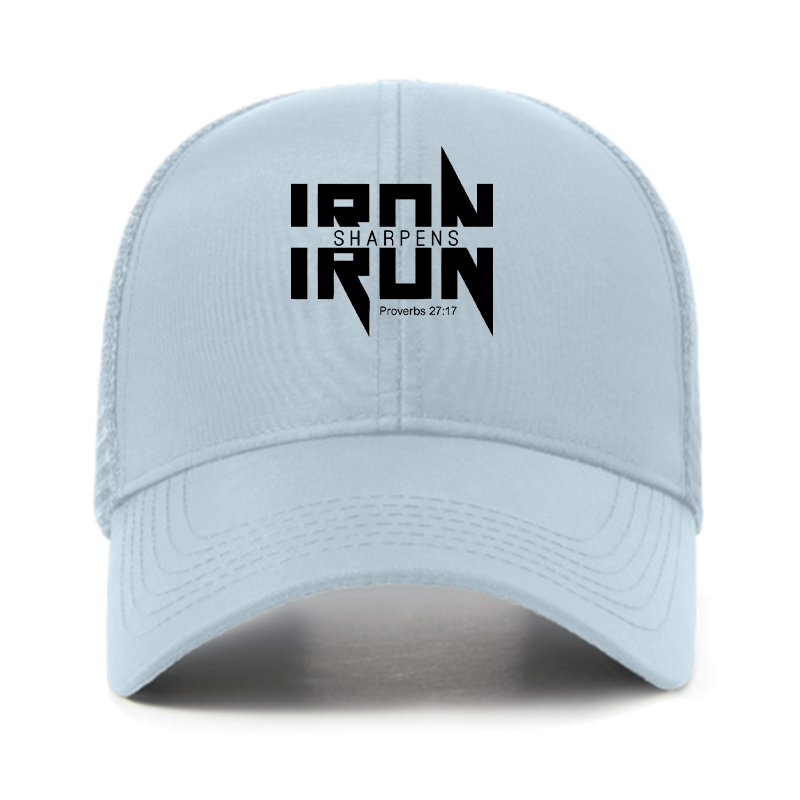 IRON SHARPENS IRON Proverbs 27:17 Jesus God Christian Hats