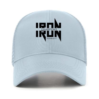 IRON SHARPENS IRON Proverbs 27:17 Jesus God Christian Hats