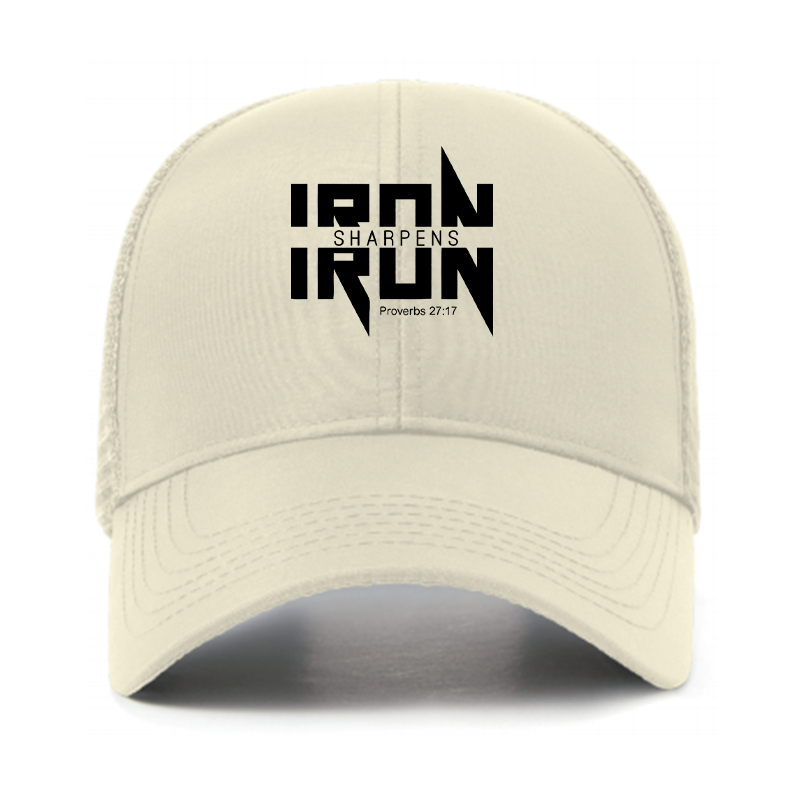 IRON SHARPENS IRON Proverbs 27:17 Jesus God Christian Hats