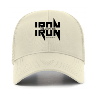 IRON SHARPENS IRON Proverbs 27:17 Jesus God Christian Hats