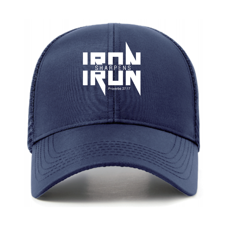 IRON SHARPENS IRON Proverbs 27:17 Jesus God Christian Hats