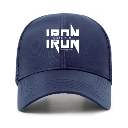 IRON SHARPENS IRON Proverbs 27:17 Jesus God Christian Hats