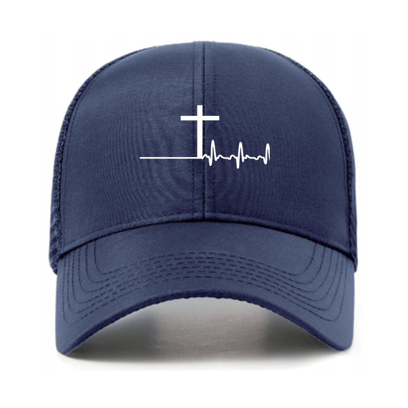 ECG Cross Jesus God Christian Hats