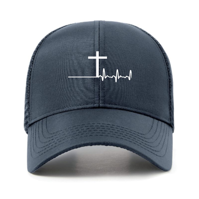 ECG Cross Jesus God Christian Hats