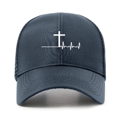 ECG Cross Jesus God Christian Hats