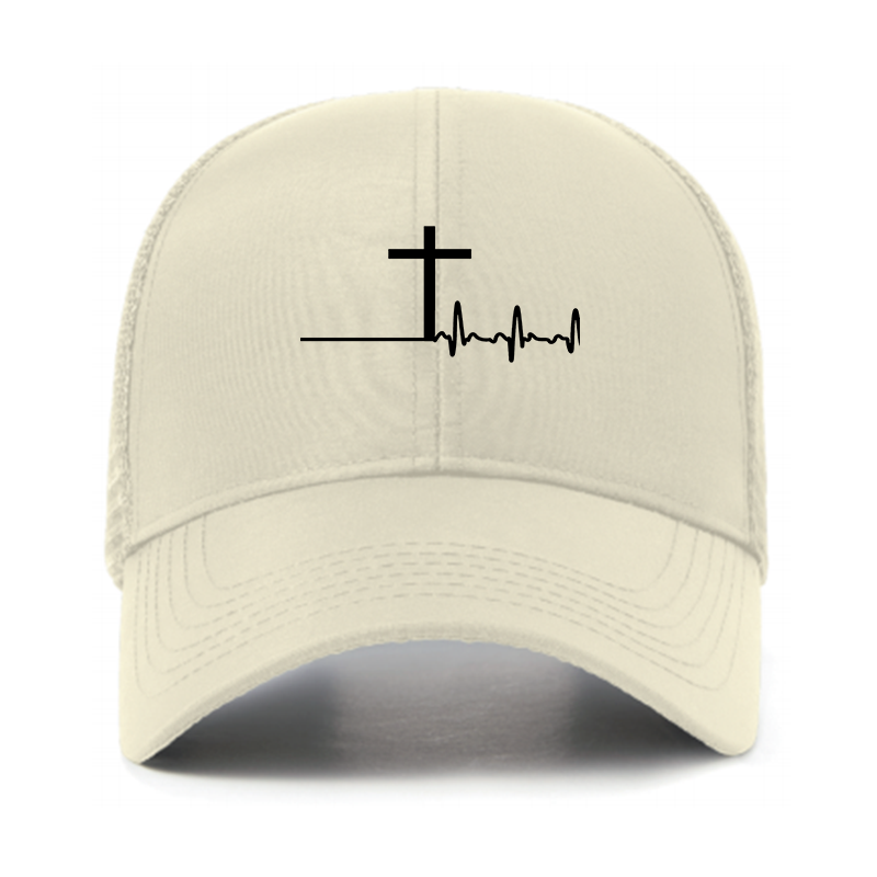 ECG Cross Jesus God Christian Hats