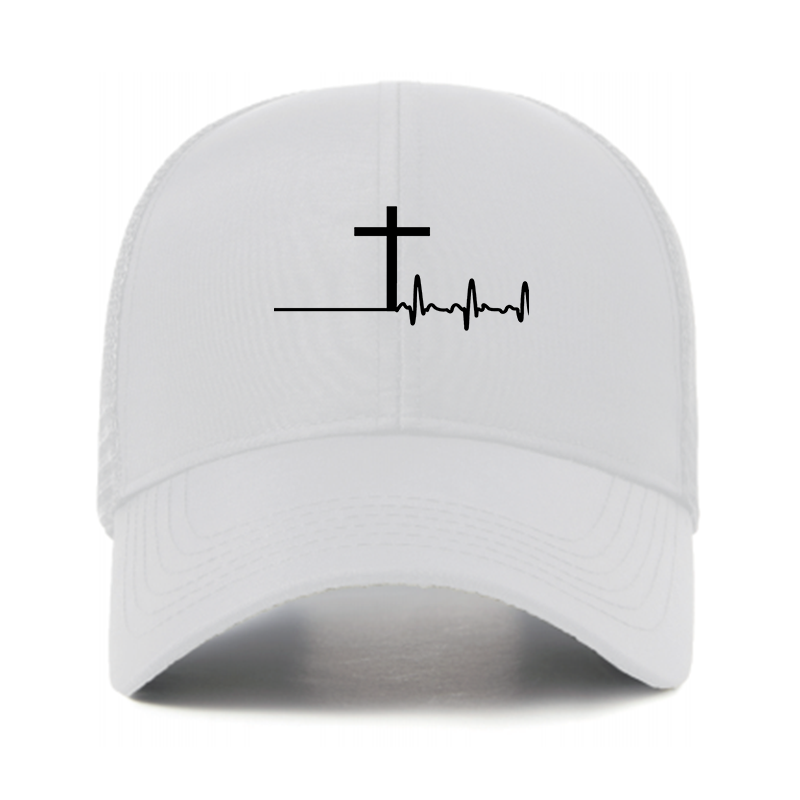 ECG Cross Jesus God Christian Hats