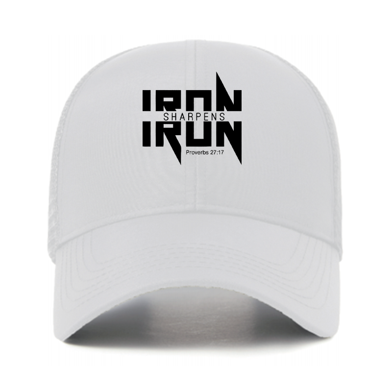 IRON SHARPENS IRON Proverbs 27:17 Jesus God Christian Hats