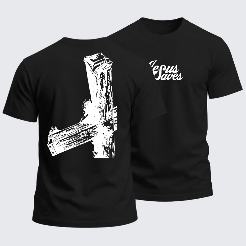 Heavyweight Cotton Tee - Jesus Saves