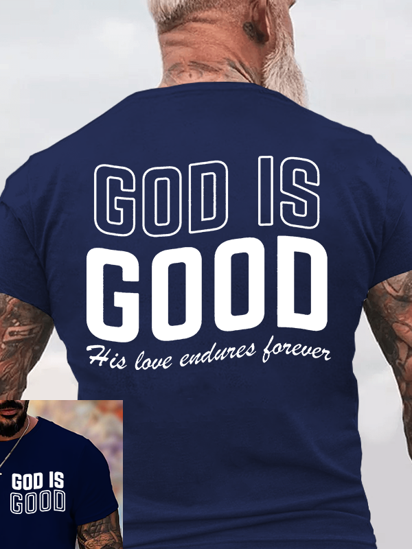 Man Of God Husband Dad Jesus God Christian Cotton T-Shirt