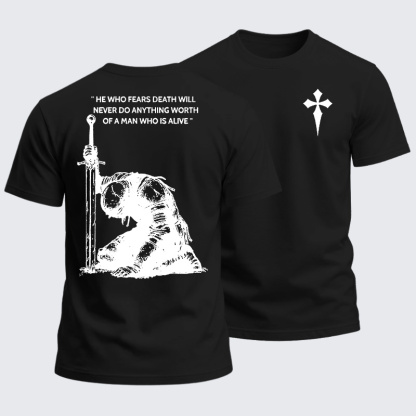 Heavyweight Cotton Tee - Holy Crusader Knight