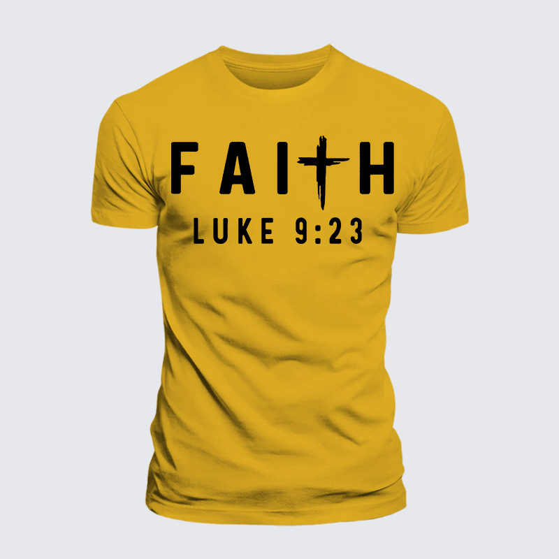 Man Of God Husband Dad Jesus God Christian Cotton T-Shirt