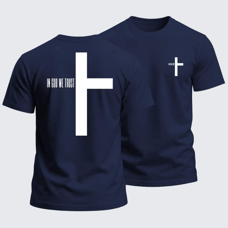 Heavyweight Cotton Tee - In God We Trust